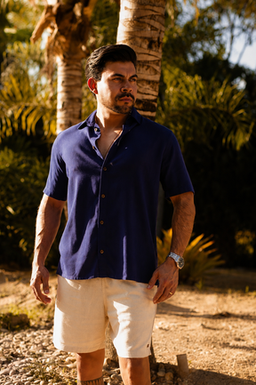 Camisa Resort Linho MC Overcut