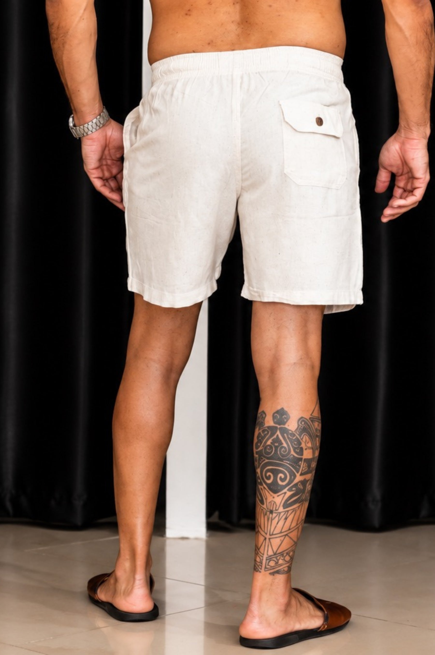 Short Resort Linho Overcut