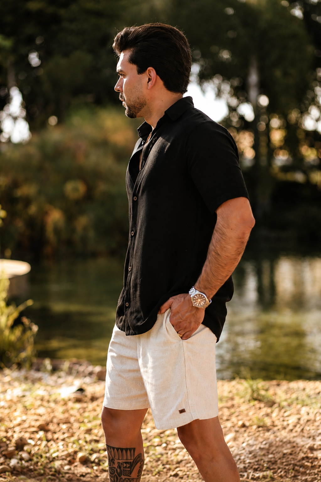 Camisa Resort Linho MC Overcut