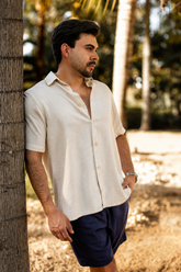 Camisa Resort Linho MC Overcut