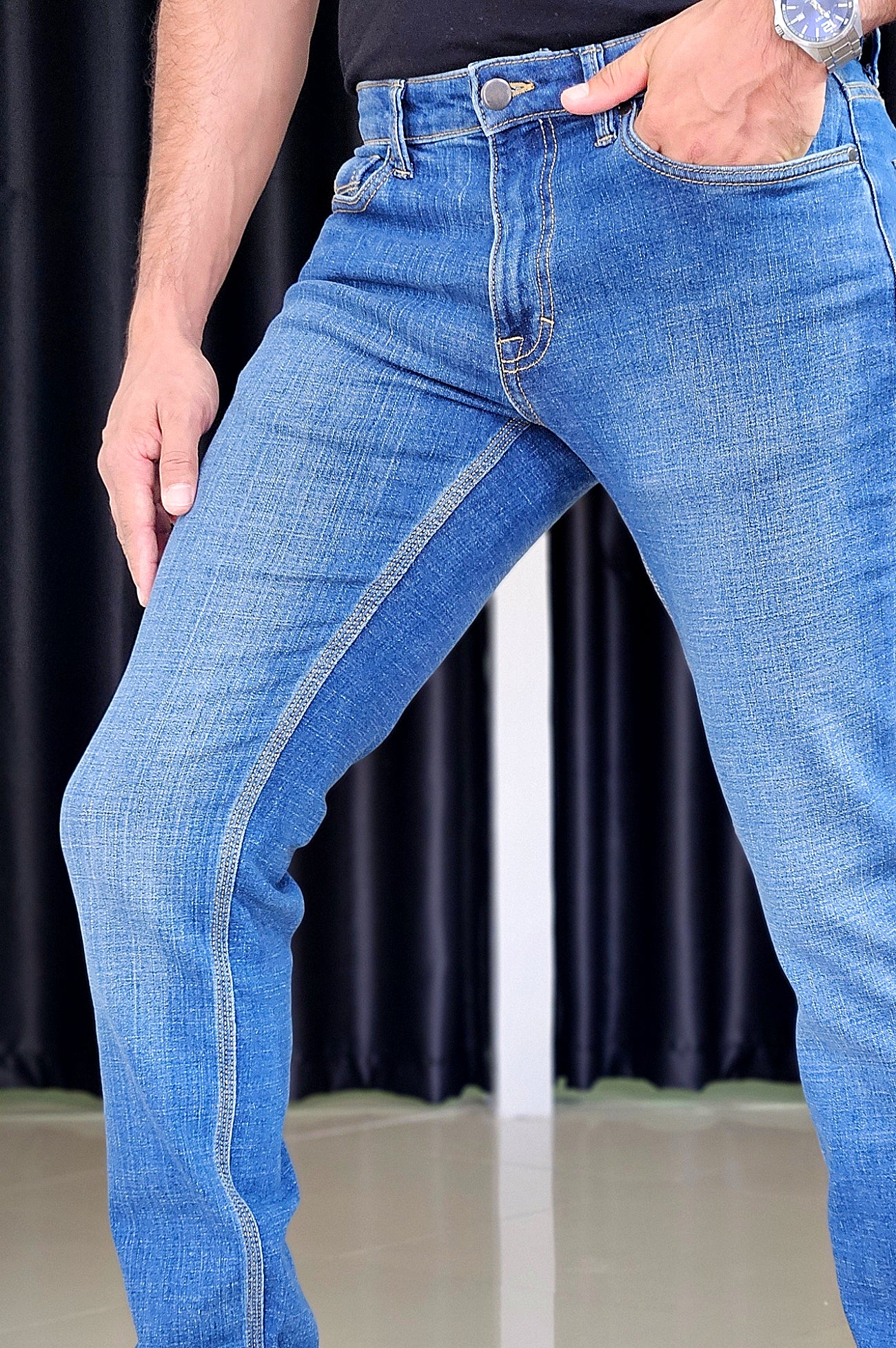 Calça Slim Jeans Motion Flex Índigo 02