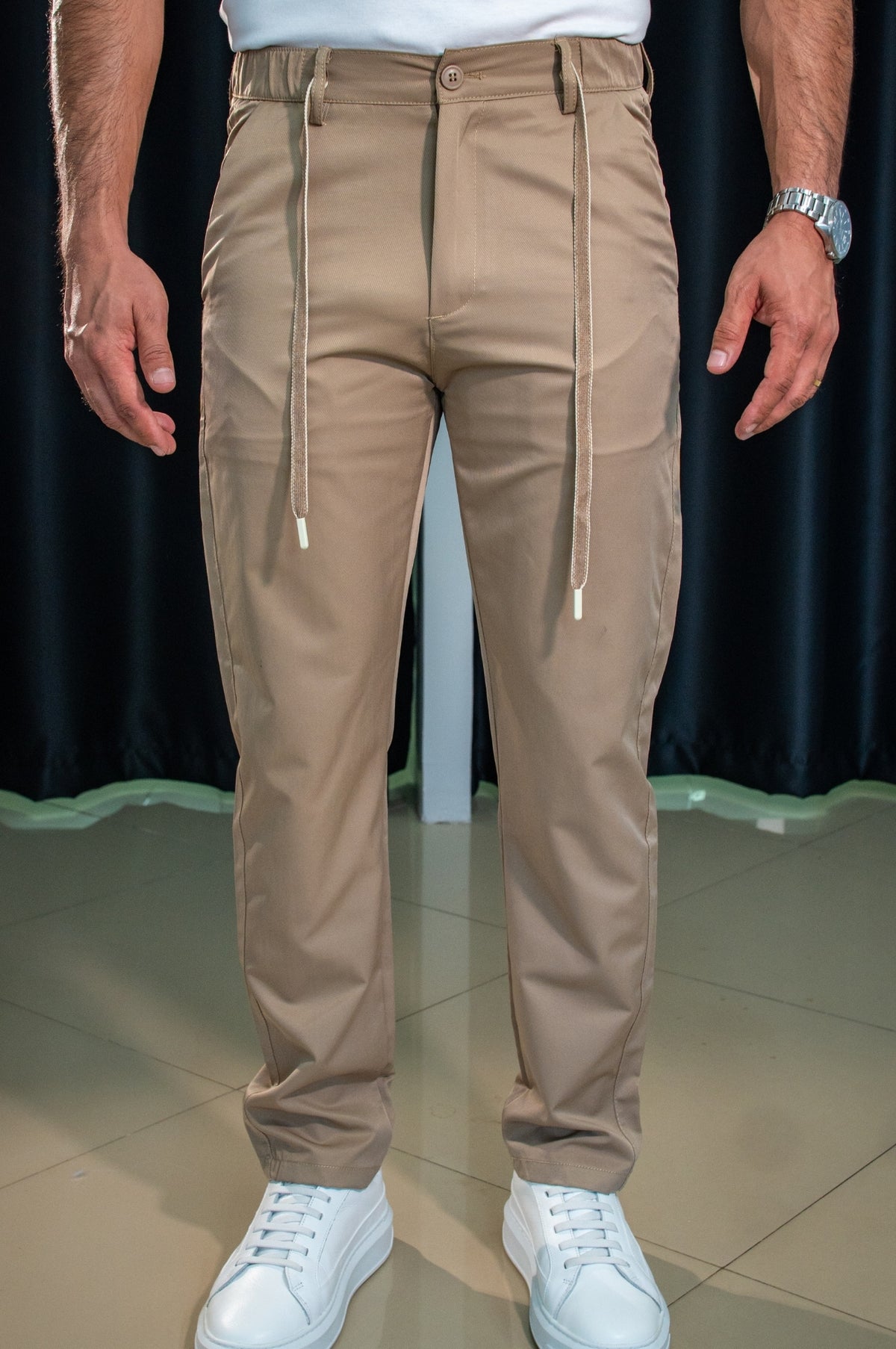 Calça Regular Piastri Cordão