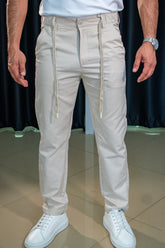 Calça Regular Piastri Cordão