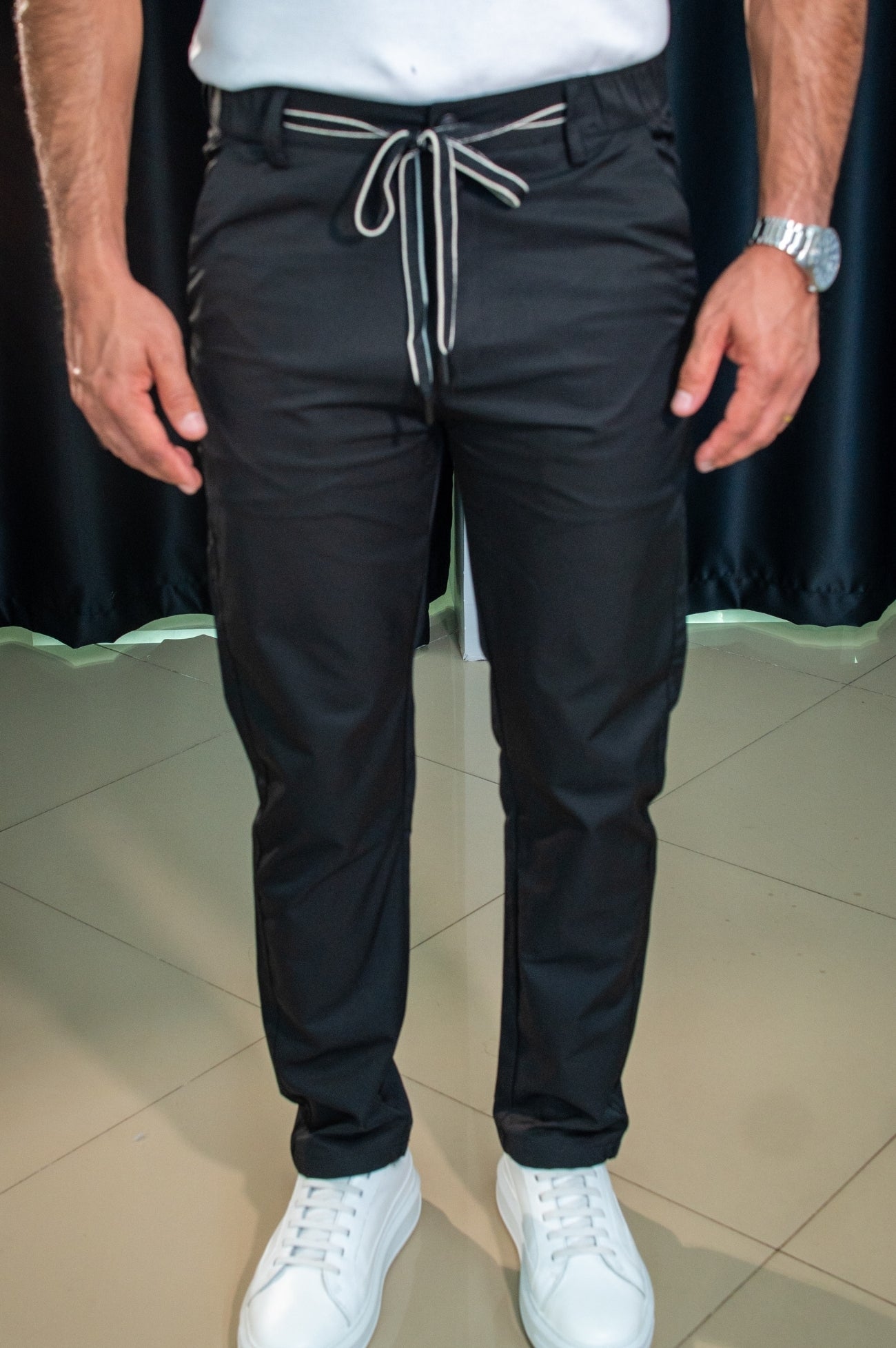 Calça Regular Piastri Cordão