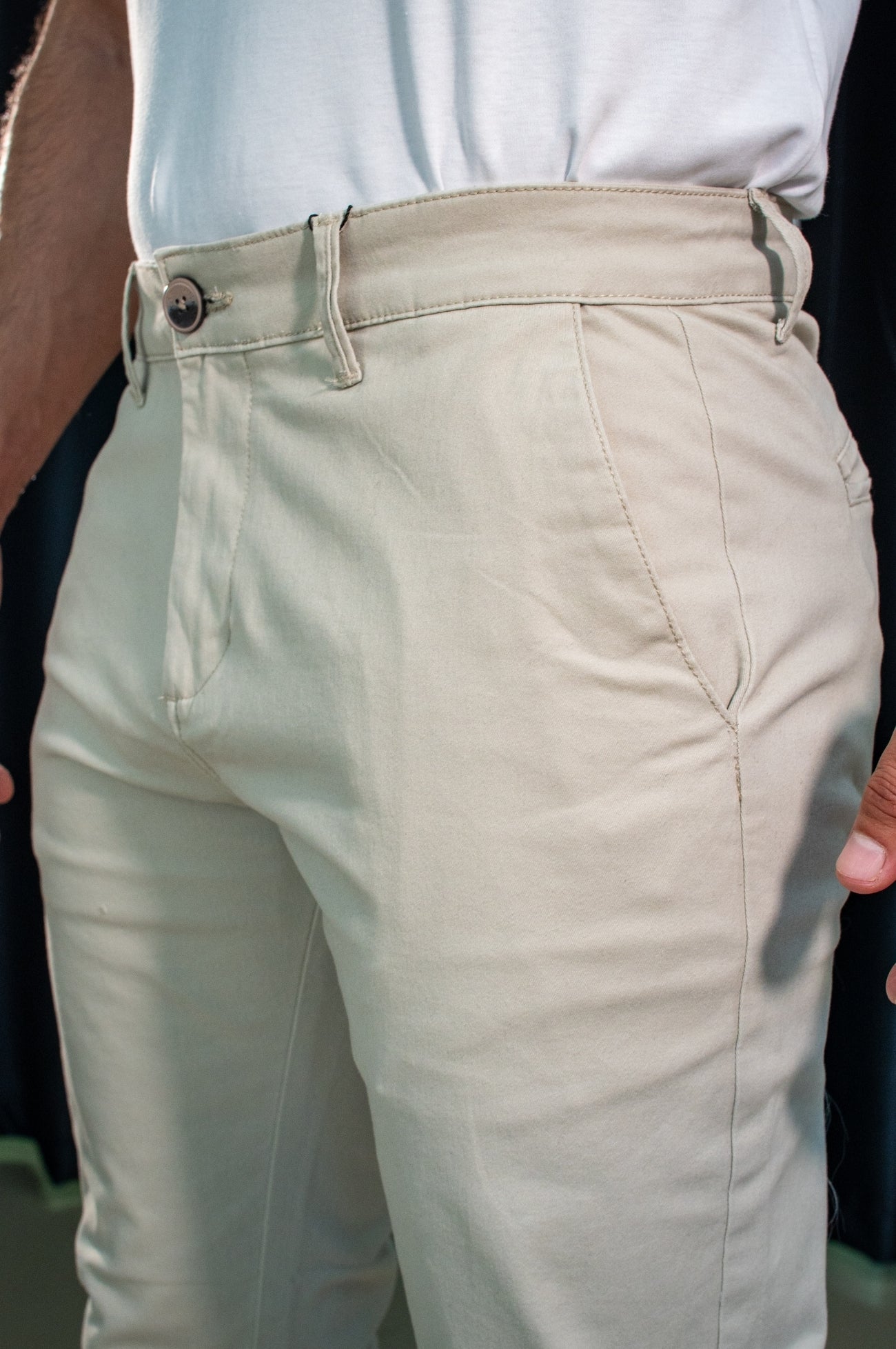 Calça Slim Sarja Chino