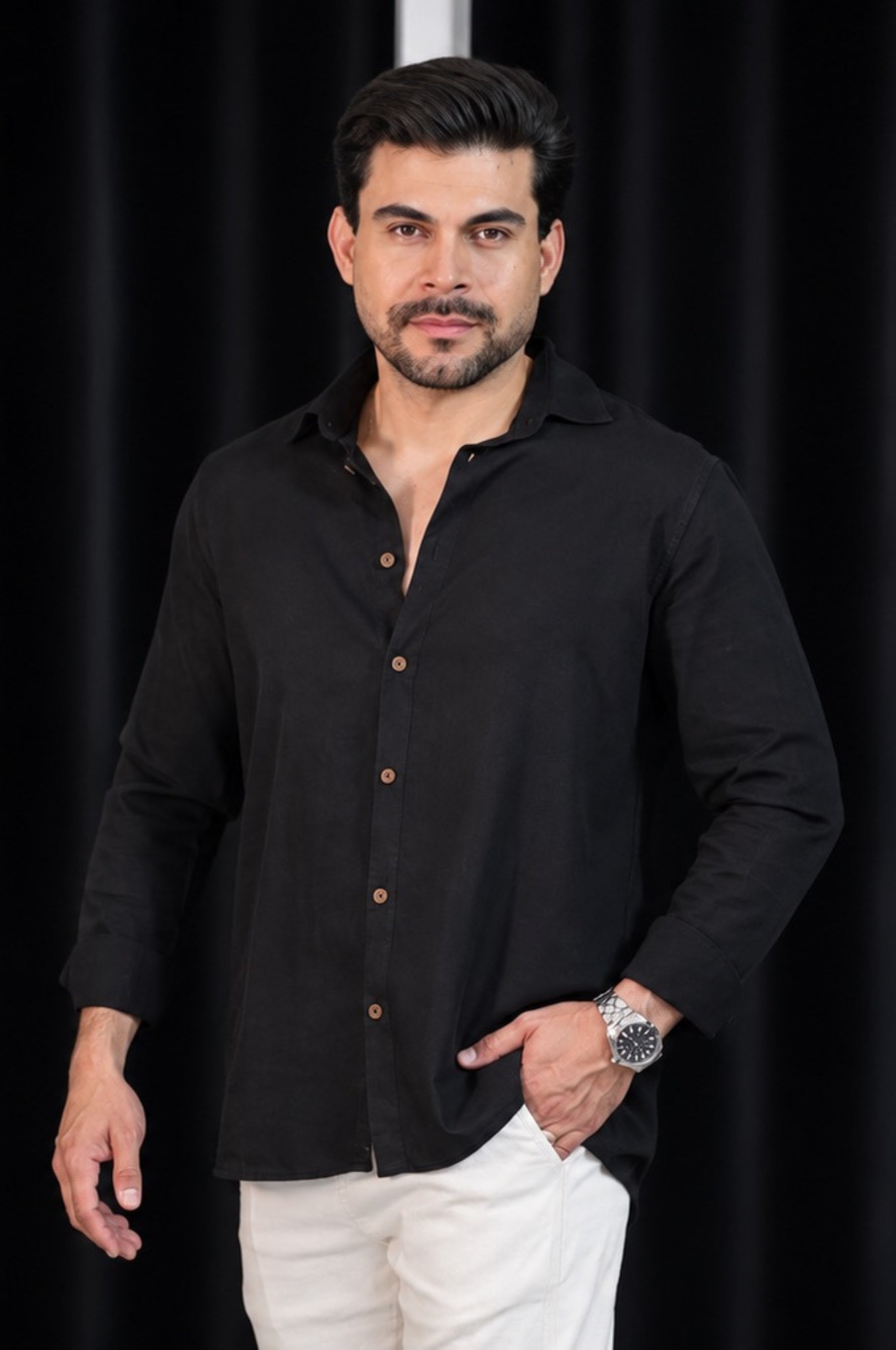 Camisa Resort Linho ML Overcut