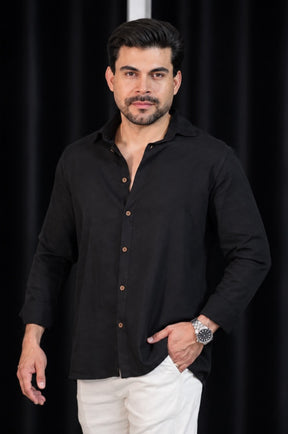 Camisa Resort Linho ML Overcut